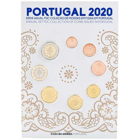 Euromince mince Portugalsko 2020 sada 8 mincí (UNC)