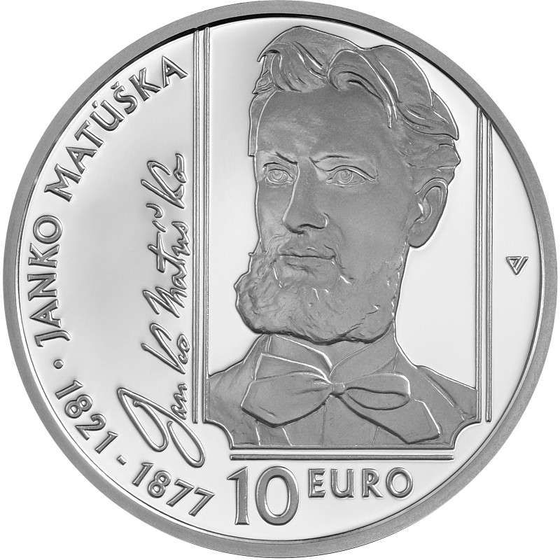 eurocoin eurocoins 10 Euro Slovakia 2021 - Janko Matúška (Proof)