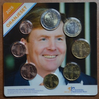 Euromince mince Holandsko 2015 sada 8 mincí Viliam Alexander (UNC)