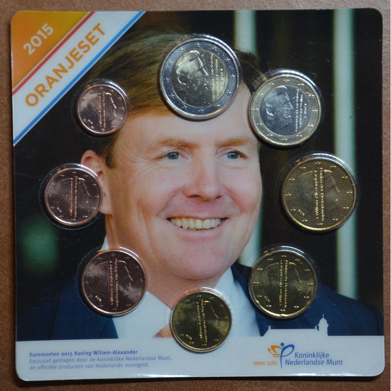 eurocoin eurocoins Netherlands 2015 set of 8 coins Willem-Alexander...