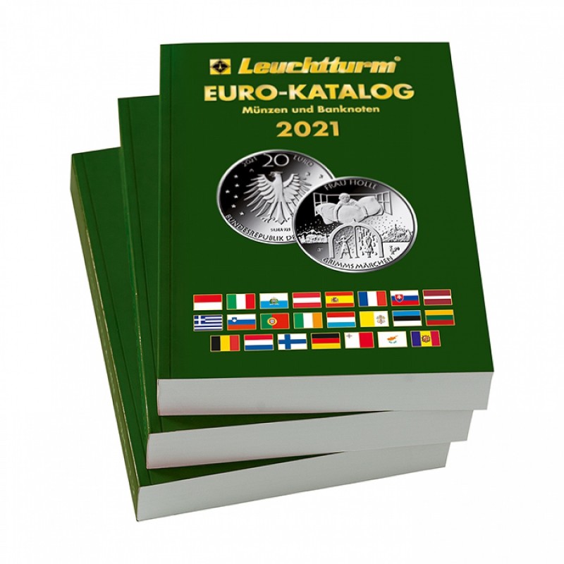 Euromince mince Leuchtturm katalóg Euro meny 2021 (v nemčine)