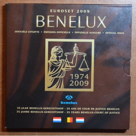 euroerme érme BeNeLux 2009 - hivatalos 24 részes szett (BU)
