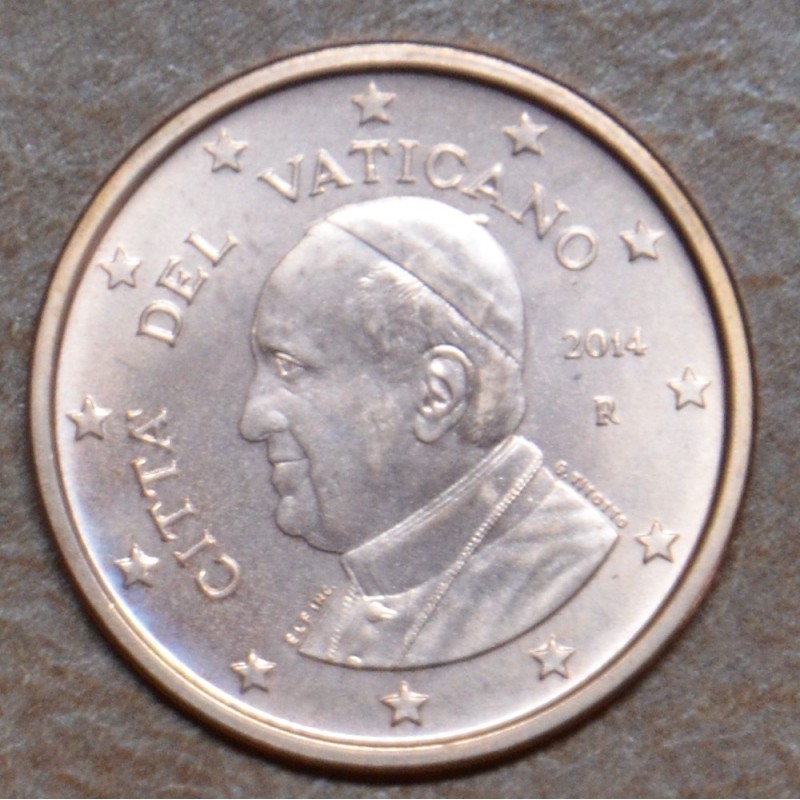 Euromince mince 1 cent Vatikán 2014 (BU)