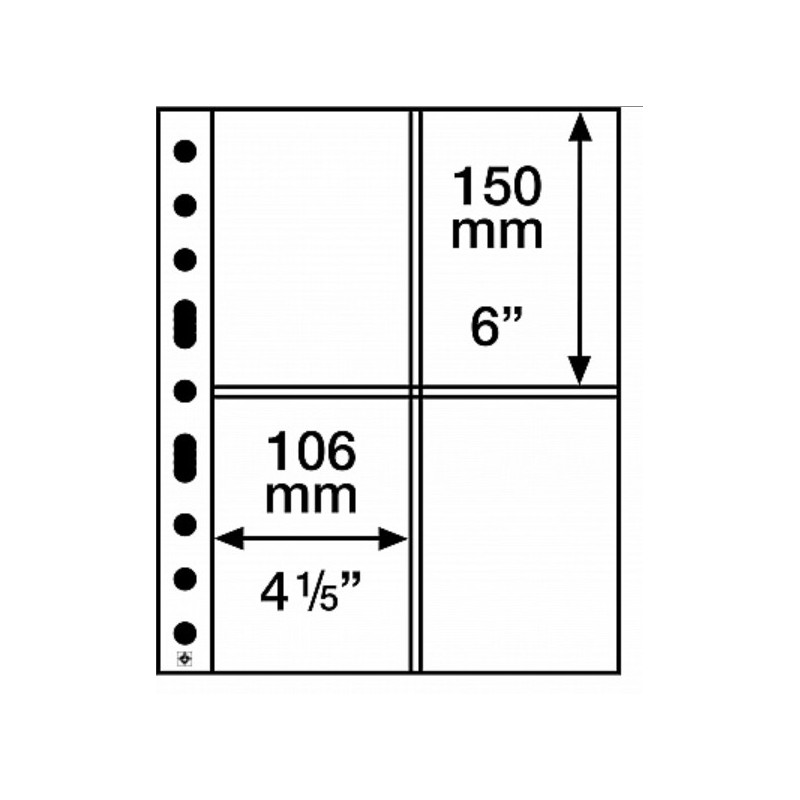 euroerme érme Leuchtturm GRANDE 5 lap 4 db képeslapra 106x150 mm 2 ...