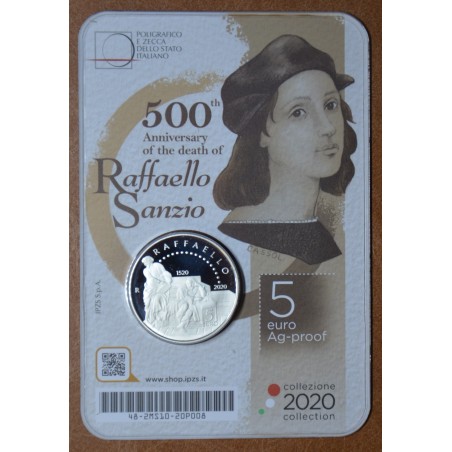 euroerme érme 5 Euro Olaszország 2020 - Raffaello Sanzio (Proof)