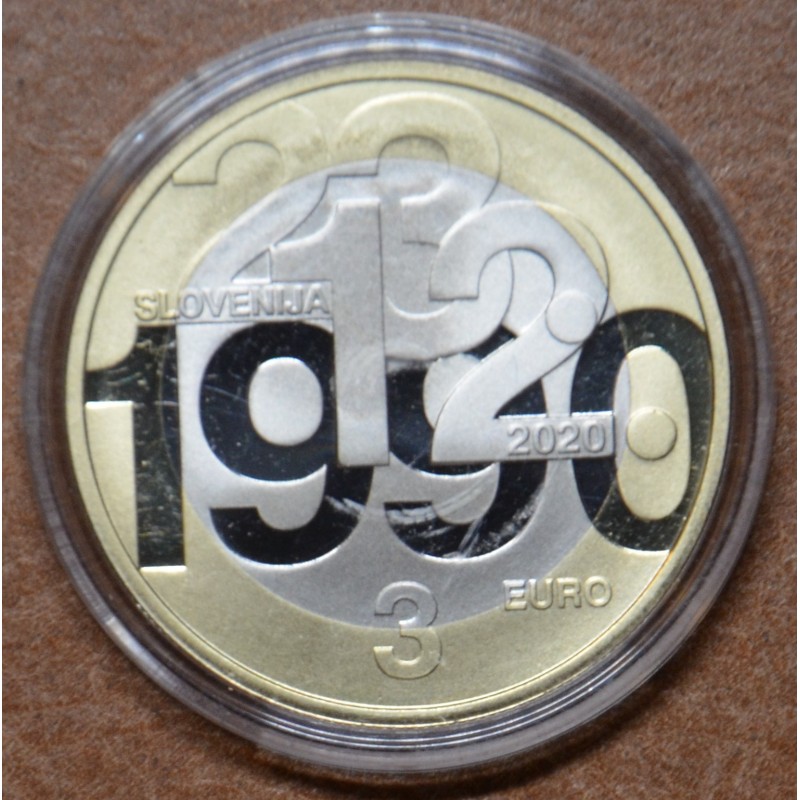 eurocoin eurocoins 3 Euro Slovenia 2020 (Proof)