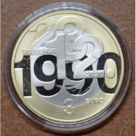 eurocoin eurocoins 3 Euro Slovenia 2020 (Proof)