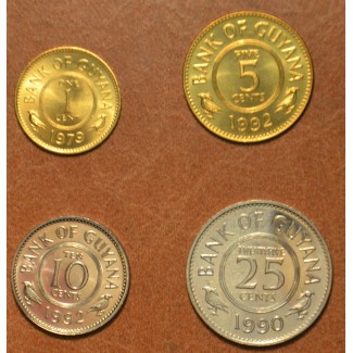 Euromince mince Guyana 4 mince 1990-1992 (UNC)
