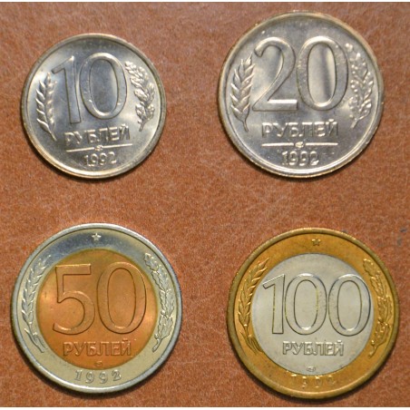 eurocoin eurocoins Russia 4 coins 1992 (UNC)
