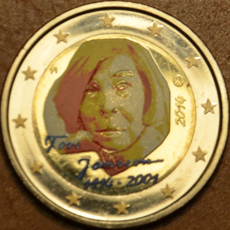 Euromince mince 2 Euro Fínsko 2014 - Tove Jansson II. (farebná UNC)