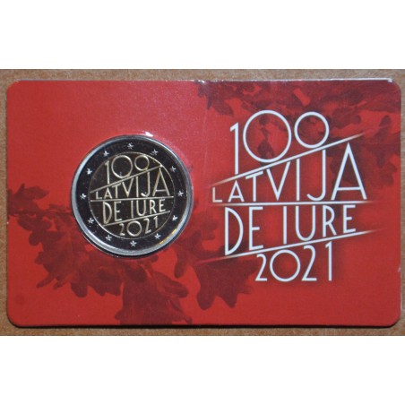 Euromince mince 2 Euro Lotyšsko 2021 - 100. výročie uznania nezávis...