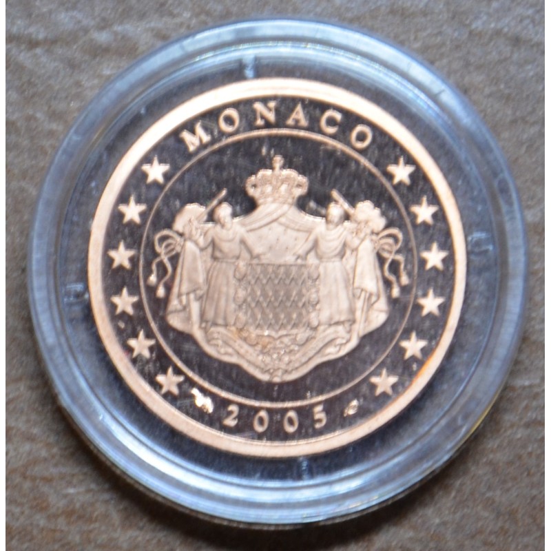 Euromince mince 1 cent Monaco 2005 (Proof)