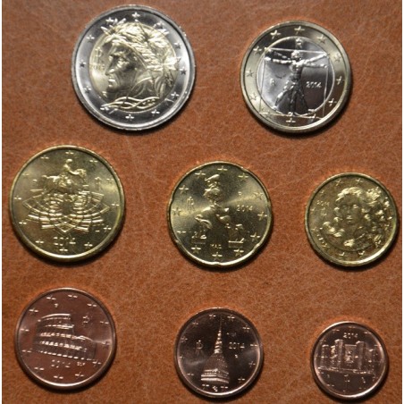 Euromince mince Sada 8 talianskych mincí 2014 (UNC)