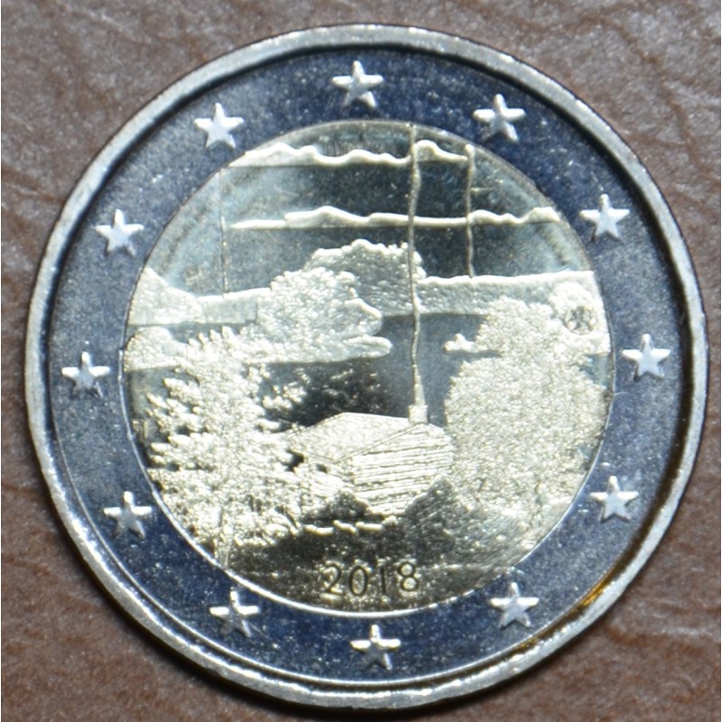 Euromince mince 2 Euro Fínsko 2018 - Fínska saunová kultúra (UNC)