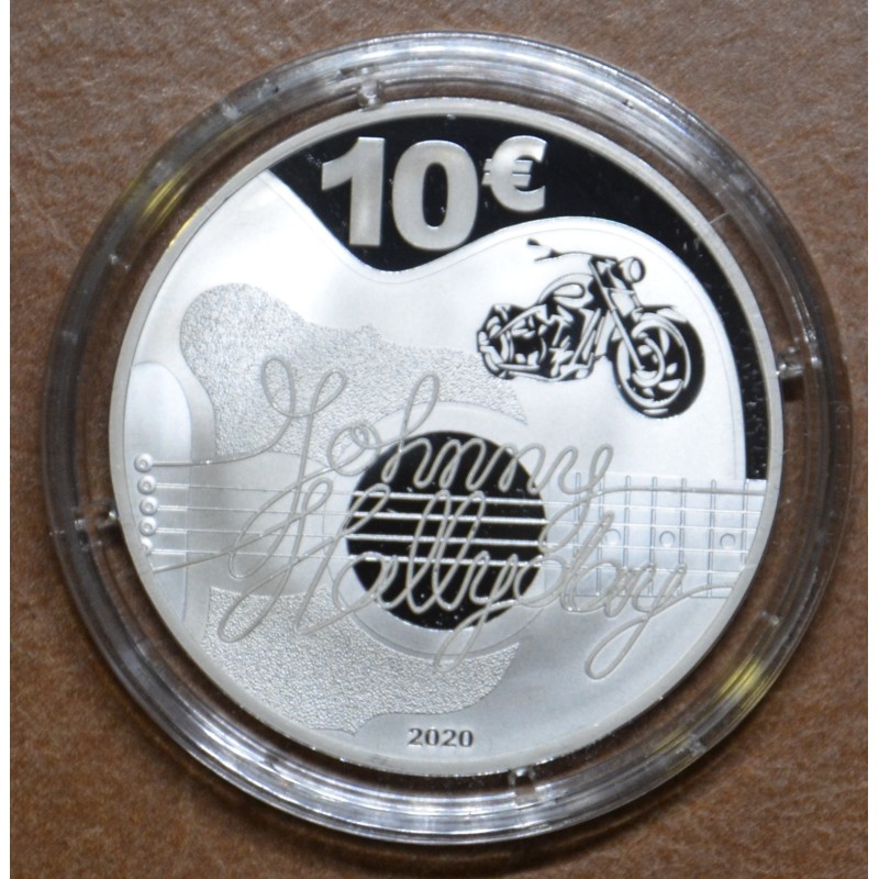 euroerme érme 10 Euro Franciaország 2020 - Johnny Halliday (Proof)