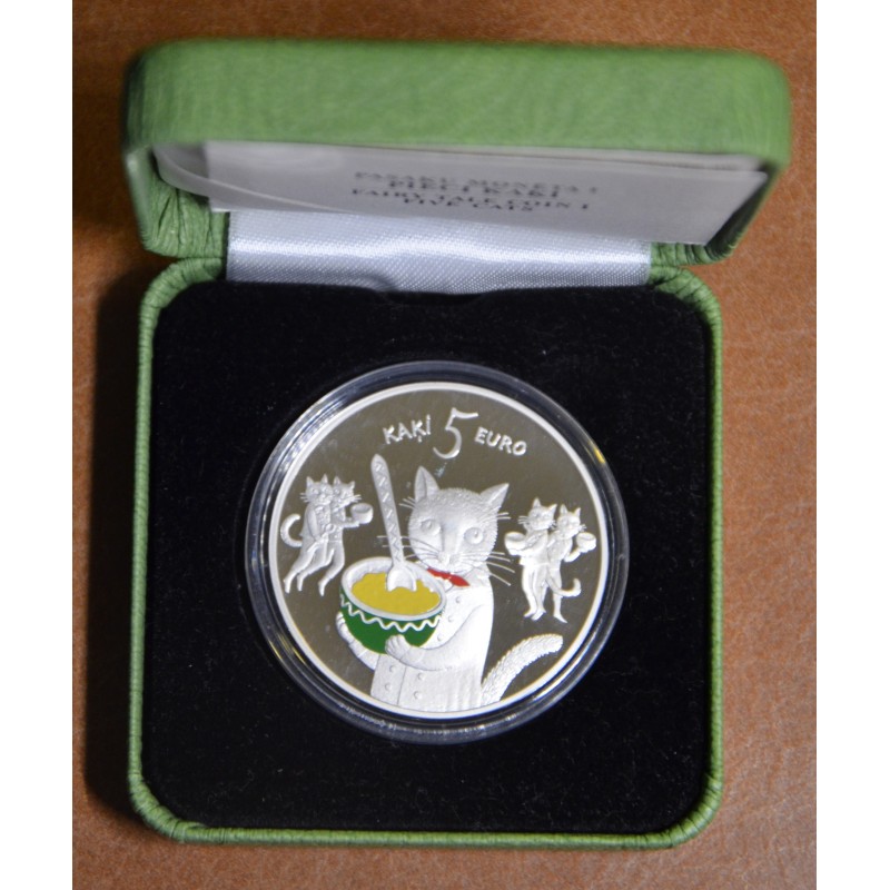 eurocoin eurocoins 5 Euro Latvia 2015 - Cats (Proof)