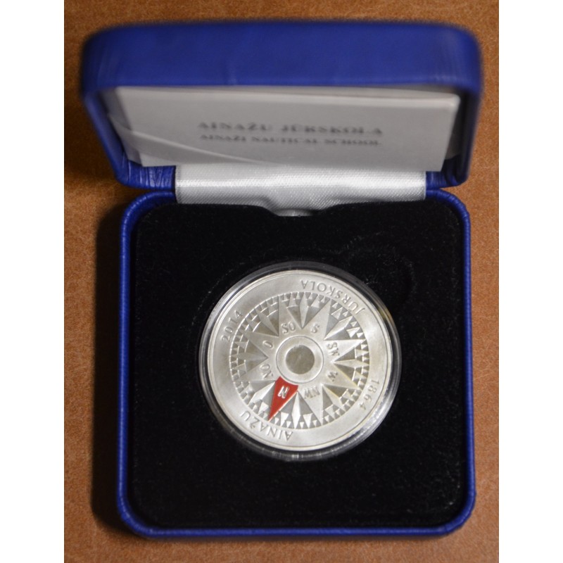 Euromince mince 5 Euro Lotyšsko 2014 - Kompas (Proof)