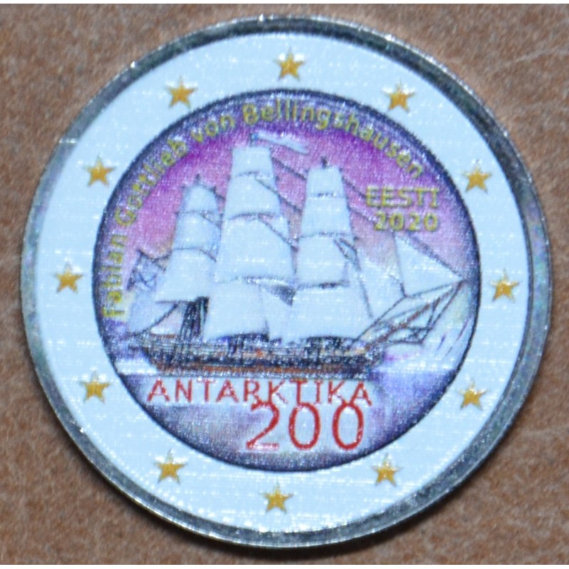 euroerme érme 2 Euro Észtország 2020 - Az Antarktisz felfedezésének...