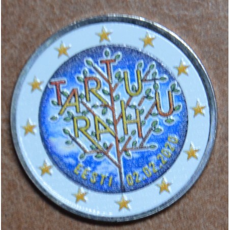 Euromince mince 2 Euro Estónsko 2020 - 100. výročie mierovej zmluvy...