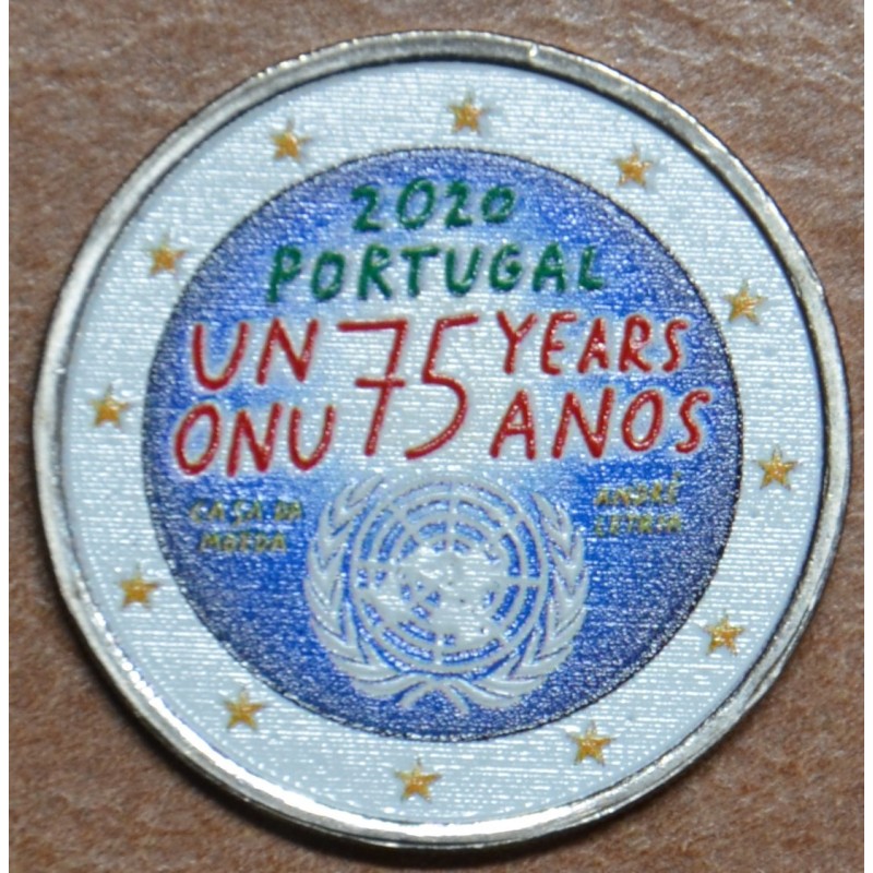 eurocoin eurocoins 2 Euro Portugal 2020 - 75 years United Nations I...