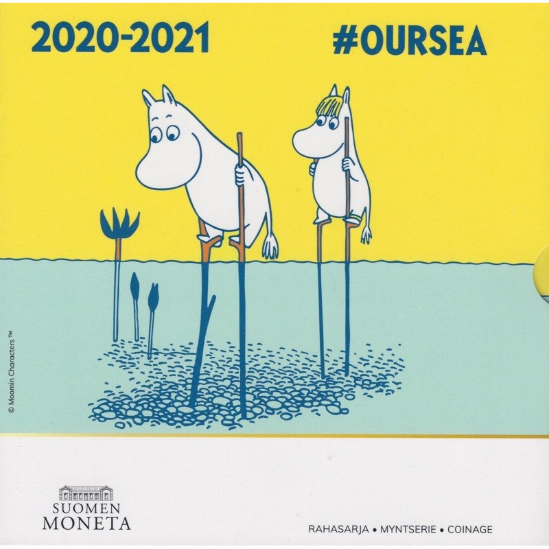 eurocoin eurocoins Finland 2020 set of 8 coins Moomins - OURSEA (BU)