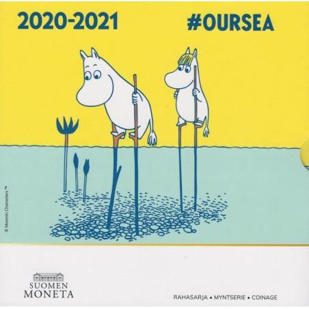 Euromince mince Fínsko 2020 sada 8 mincí Moomins - OURSEA (BU)