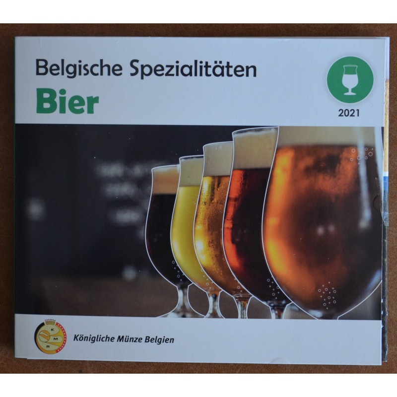 Euromince mince Belgicko 2021 sada Pivo (BU)