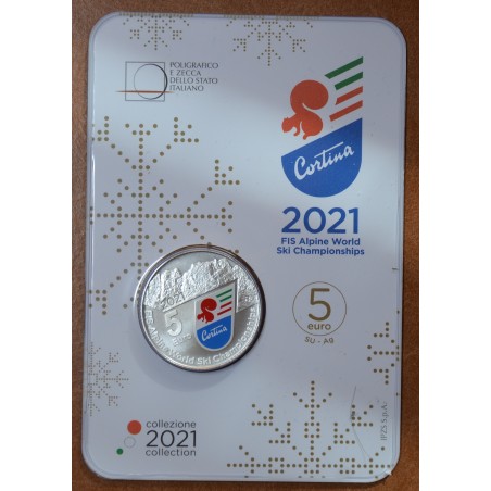 euroerme érme 5 Euro Olaszország 2021 - Cortina (Proof)