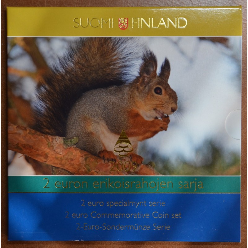 eurocoin eurocoins Finland 2004-2009 set of 7 commemorative eurocoi...