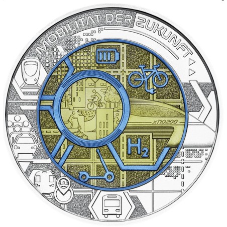 eurocoin eurocoins 25 Euro Austria 2021 - Smart Mobility silver nio...