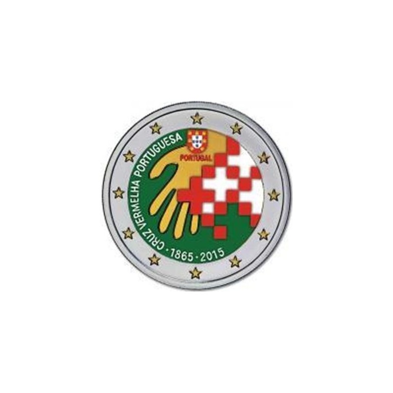 euroerme érme 2 Euro Portugália 2015 - A portugál Vöröskereszt 150 ...