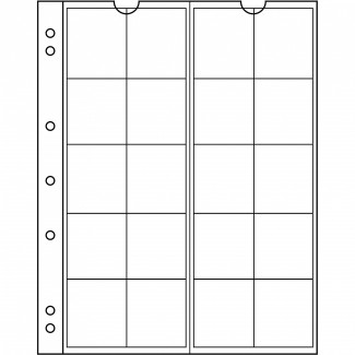 Euromince mince 5 listov do albumov Leuchtturm NUMIS 2 Euro - 34 mm