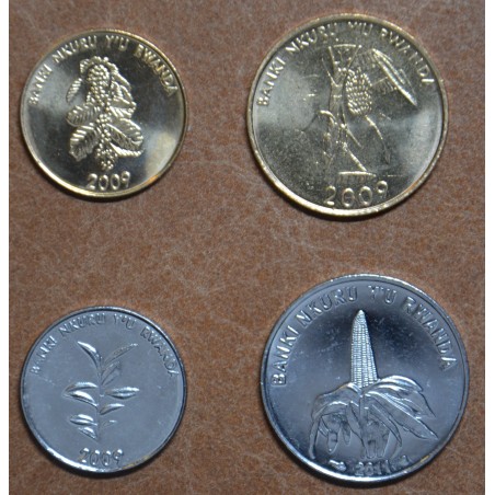 eurocoin eurocoins Rwanda 4 coins 2009-2011 (UNC)