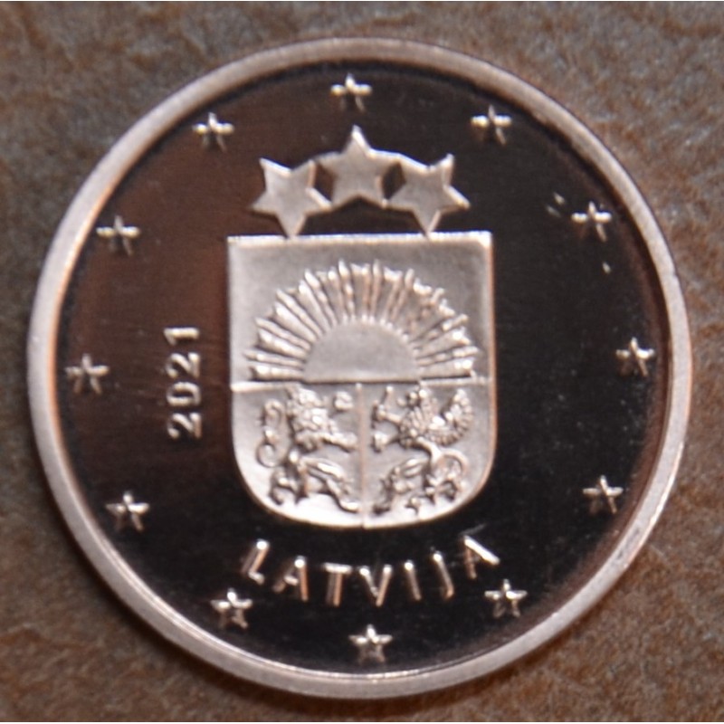 euroerme érme 1 cent Lettország 2021 (UNC)