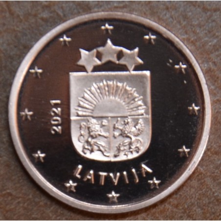 Euromince mince 1 cent Lotyšsko 2021 (UNC)
