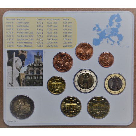 eurocoin eurocoins Germany 2010 \\"A\\" set of 9 coins (BU)