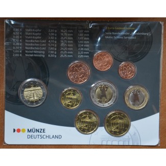 Germany 2020 "J" set of 9 coins (BU)