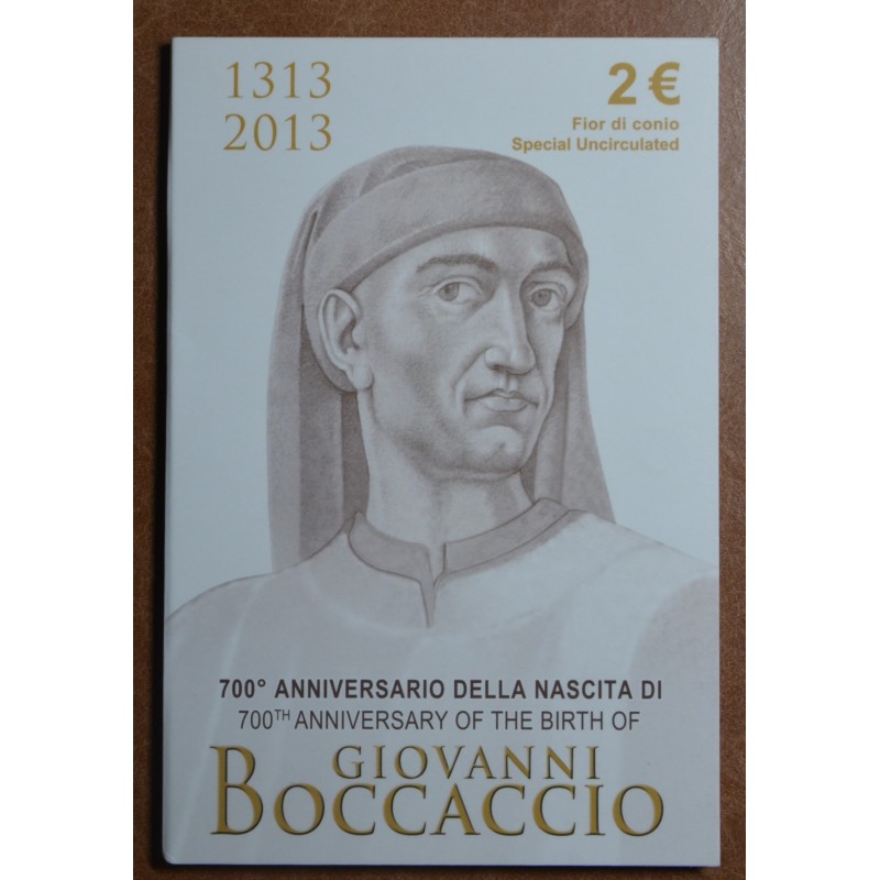euroerme érme 2 Euro Olaszország 2013 - Giovanni Boccaccio születés...