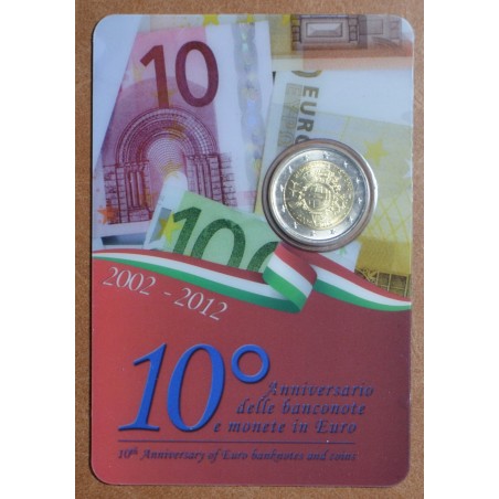 euroerme érme 2 Euro Olaszország 2012 - Az Euro 10. évfordulója (BU)