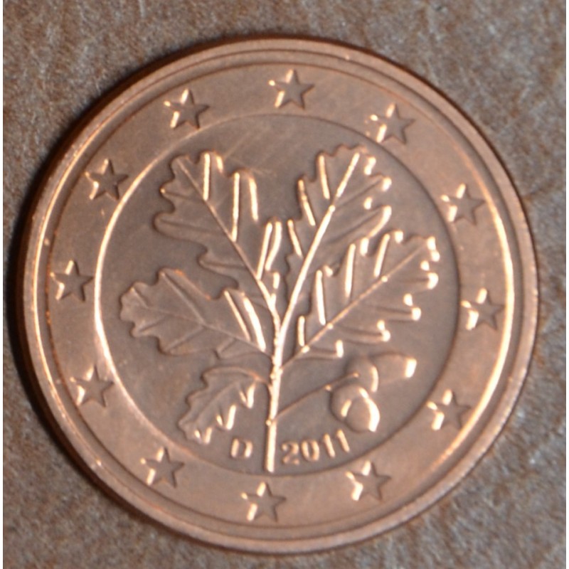 Euromince mince 1 cent Nemecko \\"D\\" 2011 (UNC)