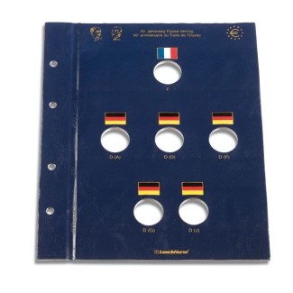 Élysée Treaty sheet into Leuchtturm Vista albums for 6 coins 