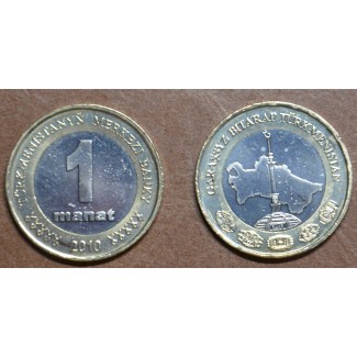 Euromince mince Turkménsko 1 manat 2010 (UNC)