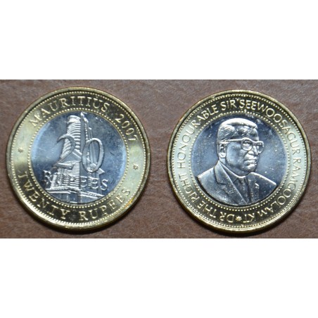 euroerme érme Mauríciusz 20 Rupia 2007 (UNC)