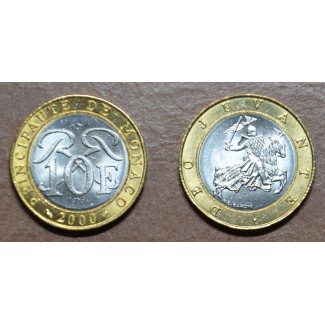 Euromince mince Monaco 10 frankov 1989-2000 (UNC)