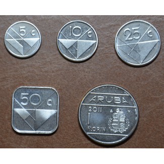 eurocoin eurocoins Aruba 5 coins 1986-2013 (UNC)