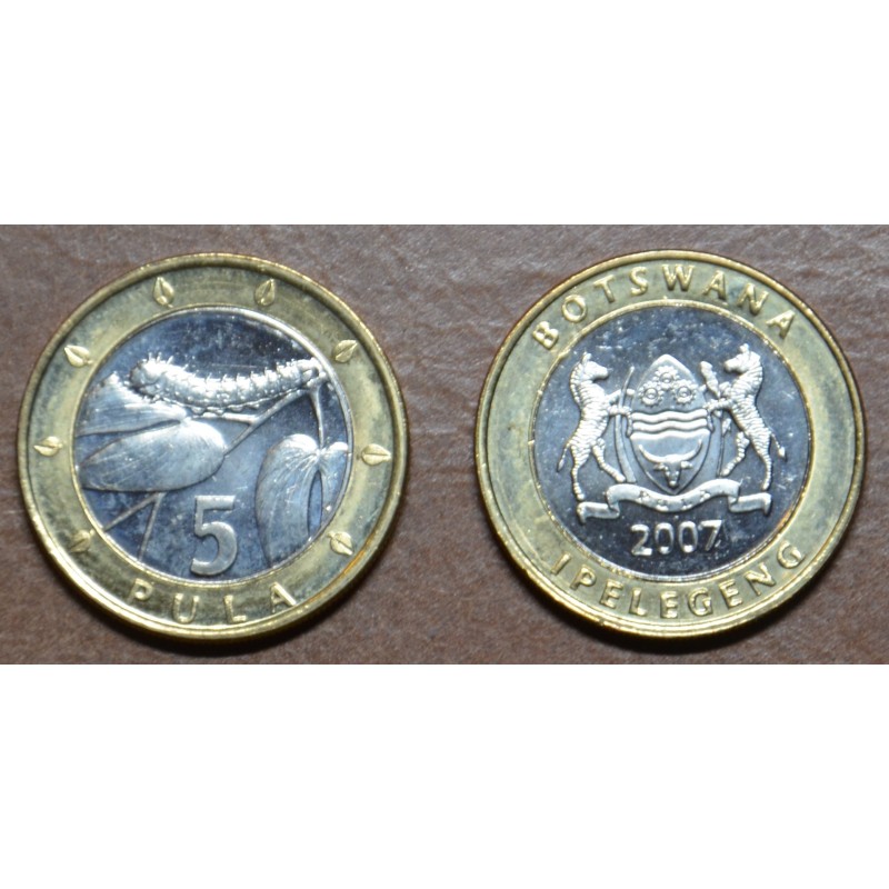 eurocoin eurocoins Botswana 5 Pula 2000-2007 (UNC)