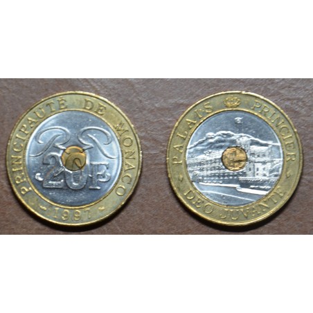 Euromince mince Monaco 20 frankov 1992-1997 (UNC)