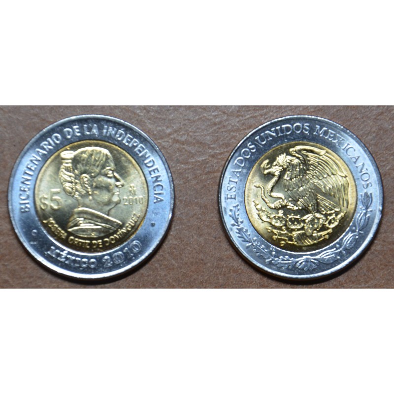 eurocoin eurocoins Mexico 5 Pesos Dominguez 2010 (UNC)