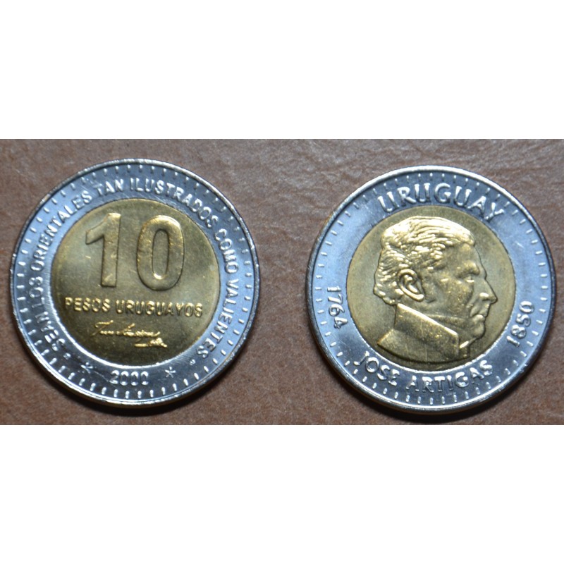 Euromince mince Uruguaj 10 Pesos Uruguayos 2000 (UNC)