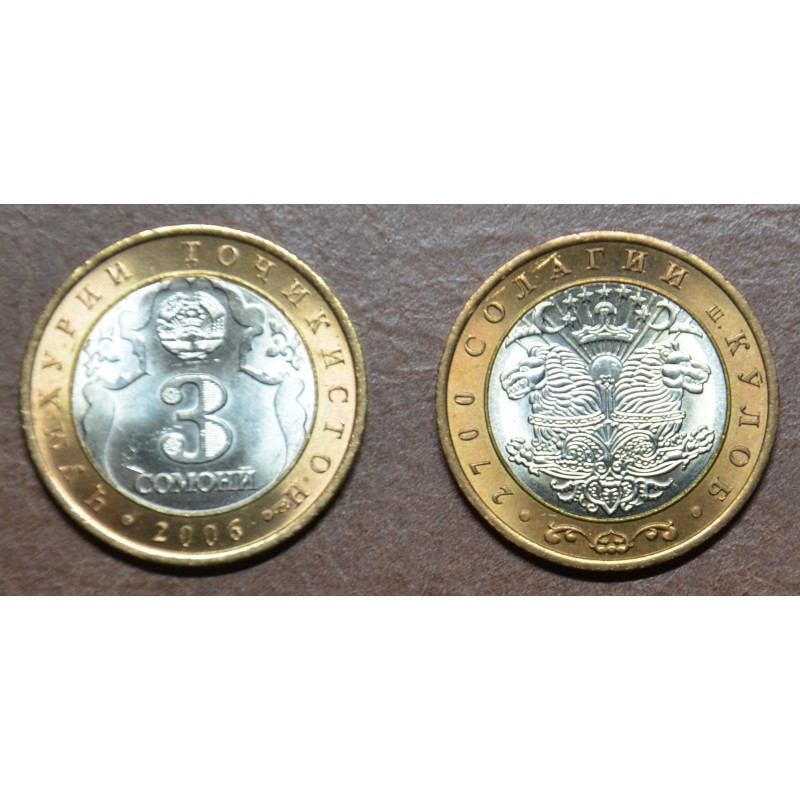 Euromince mince Tadžikistan 3 Somoni Kulob 2006 (UNC)